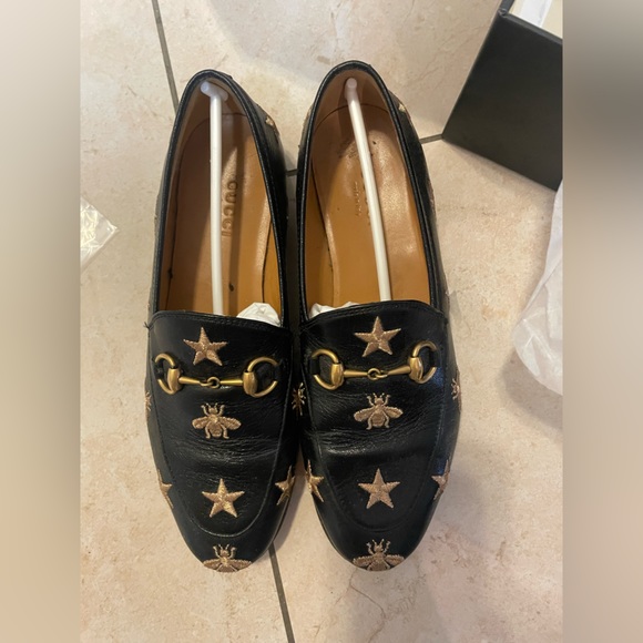 Gucci Princetown Brixton Bee Star embroidered loafers size 35 - Picture 10 of 10